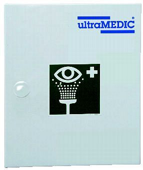 ultraMEDIC stalen kast met ultraAQUA-SAFE oogspoelset, magneetsluiting, SAN-0240