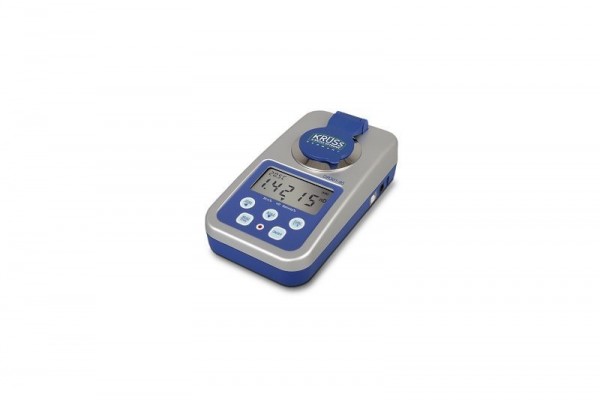KRÜSS Digitales Handrefraktometer, Messbereiche: nD 1,3330-1,5318, 0-95 % Brix, 0-30 % Salzgehalt, DR301-95