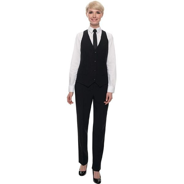 Calça feminina Events Waiter preta comprimento padrão - tamanho 38, BB172-10