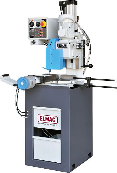 Máquina de serra circular para metal ELMAG, VS 315-PL, 17/34 rpm 'pneumática', incluindo limpador de cavacos para passo de dente T 6, 78041