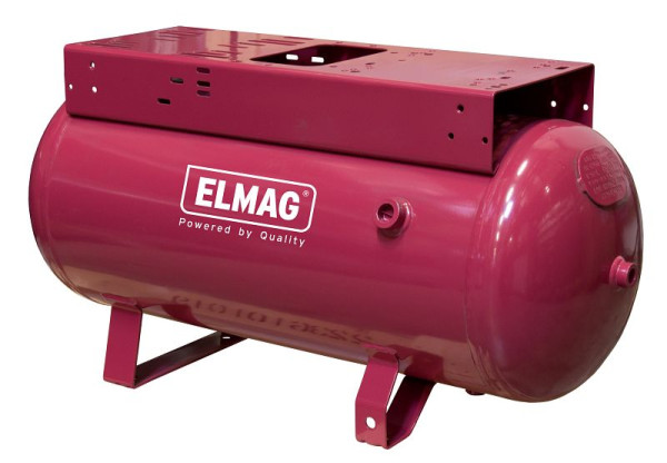 Rezervor de aer comprimat ELMAG culcat, 11 bar, EURO L 100 CE (potrivit pentru pompa B5900 - are consola mai mare), 10157