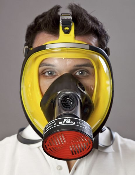 Pełna maska EKASTU Safety SFERA/silikon (klasa 3), 466618