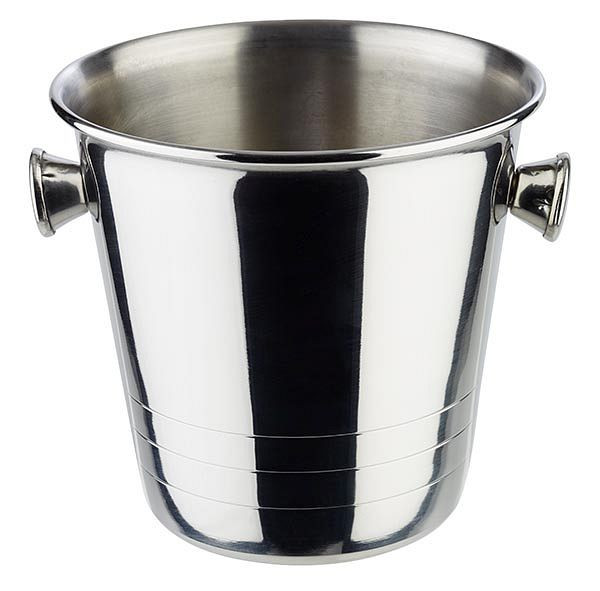 Mini balde de gelo / refrigerador de champanhe APS, Ø 10,5 cm, altura: 10 cm, aço inoxidável, volume: 0,65 litros, 36003