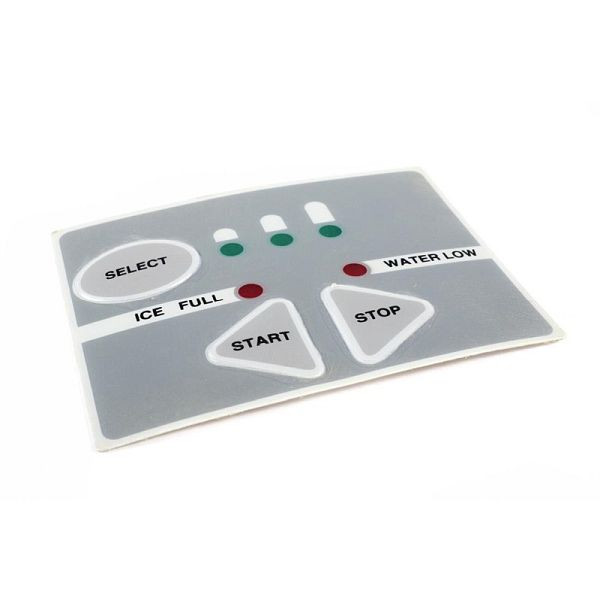 Ovládací panel Polar sticker pro výrobník kostek ledu s ručním plněním, AA686