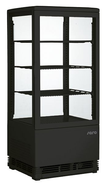 Βιτρίνα ψυγείου Saro μοντέλο SC 80 μαύρη, 330-1009