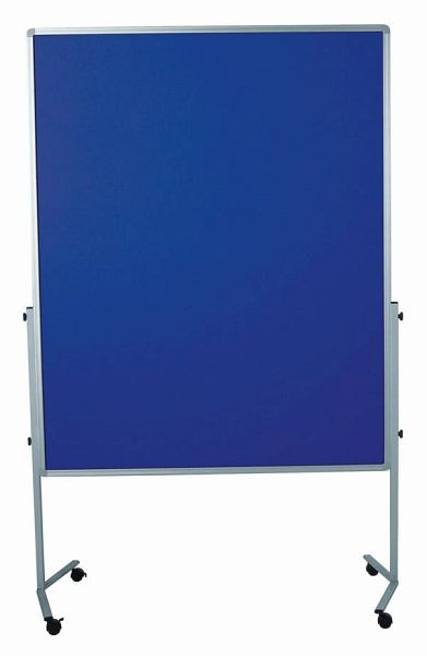 Legamaster presentatiebord PREMIUM mobiel, 120 x 150 cm, vilt bekleed, marineblauw, 7-204400
