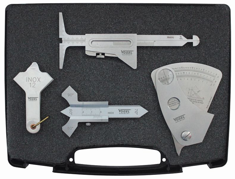Set instrumente de măsurare Vogel Germania, 4 bucăți, cu calibre de sudură, 479901