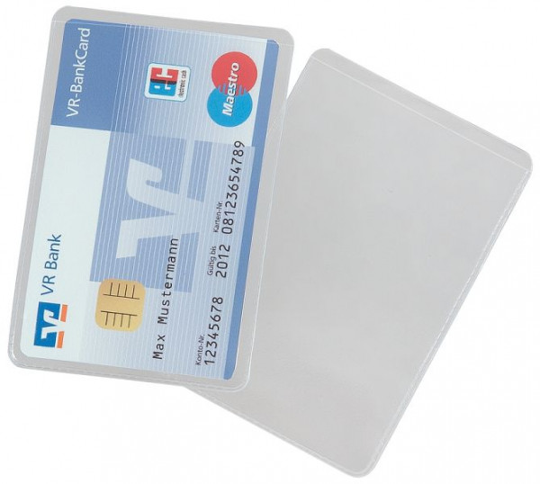 Eichner creditcardhoes van PVC-folie, afmeting: 91 x 61 mm, zonder ponsen, VE: 30 stuks, 9701-00006