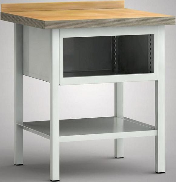 Standardowy stół warsztatowy KLW - 750 x 700 x 900 mm dł. x szer. x wys. (wersja ERGO), WS057E-0750M40-X7024
