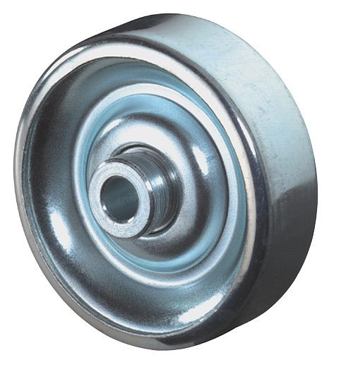 BS pojezdové kolečko z ocelového plechu, šířka kolečka 16 mm, Ø kolečka 48 mm, nosnost 7,7 kg, A65.048