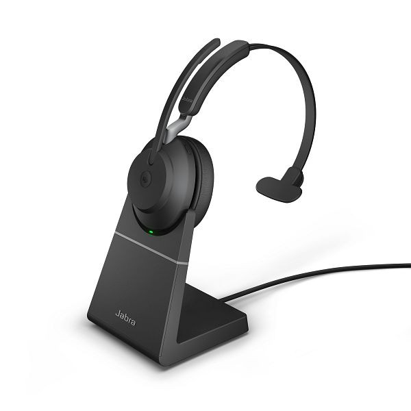 Jabra Evolve2 65, podstawa Microsoft Softphone Mono, czarna, USB-A, 26599-899-989