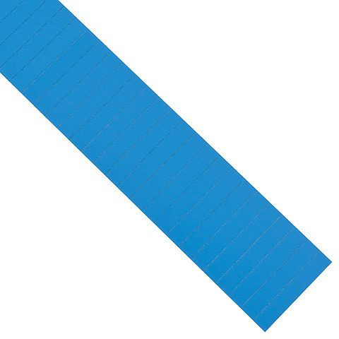 Magnetoplan ferrocard etiketten, kleur: blauw, afmeting: 80 x 15 mm, verpakking: 115 stuks, 1286703