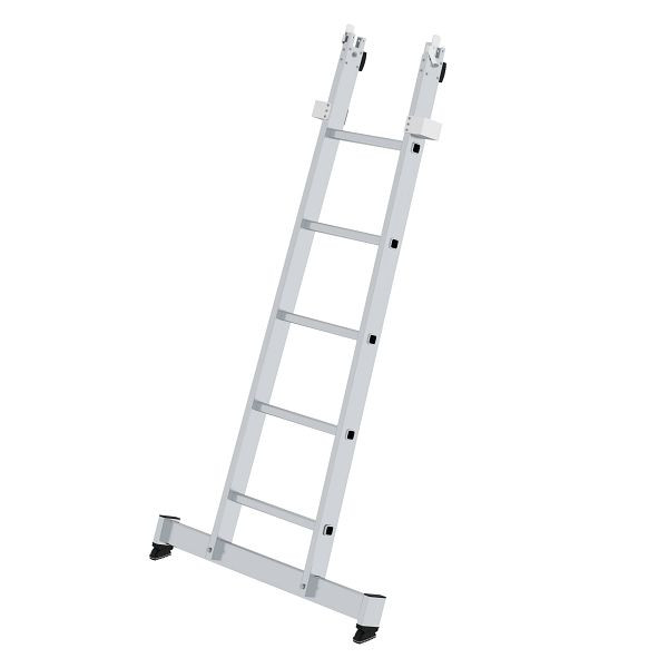 Munk Günzburger Steigtechnik sport glasreiniger ladder met nivello-Traverse onderste deel 5 sporten, 012005