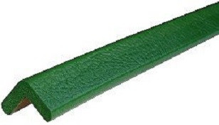 Knuffin kulmasuoja, varoitus- ja suojaprofiili tyyppi E, vihreä, 1 metri, PE-900203