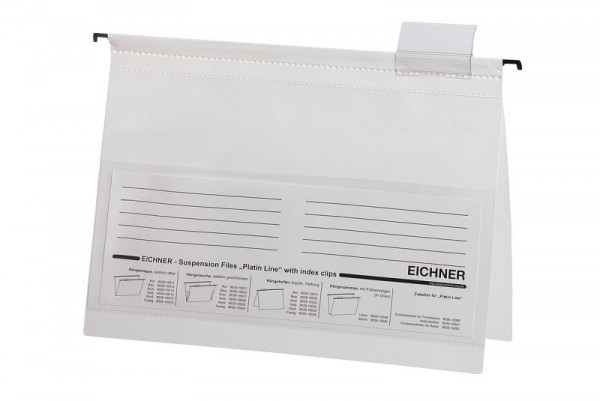 Eichner Platin Line hangmap van PVC, wit, VE: 10 stuks, 9039-10035