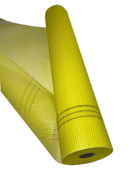 Výztužná tkanina VaGo-Tools tkanina ze skelných vláken 165g/m² žlutá 4x4mm 3 role, PU: 150m², AG-165g-G-4*4-3 role_vx