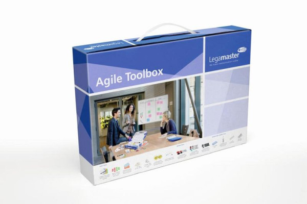 Legamaster Agile Toolbox, set de accesorii pentru managementul proiectelor, inclusiv cărți de planificare de poker, 7-125400