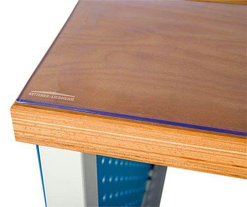 Bedrunka+Hirth Soft PVC arbejdsbordbetræk, 1500 x 750 x 4 mm, 0315754TRA