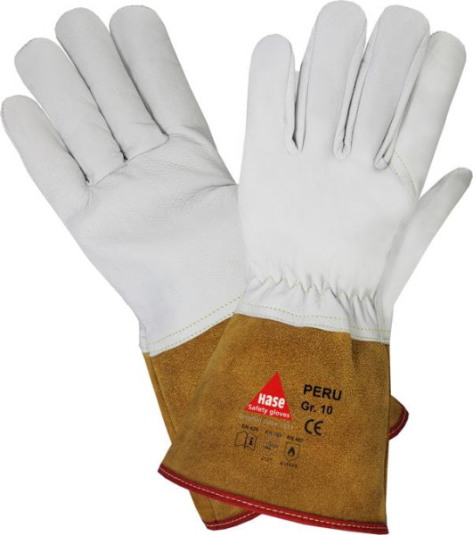 Hase Safety PERU, 5-palcowe rękawice ochronne dla spawaczy, rozmiar: 9, opakowanie jednostkowe: 10 par, 403835-9