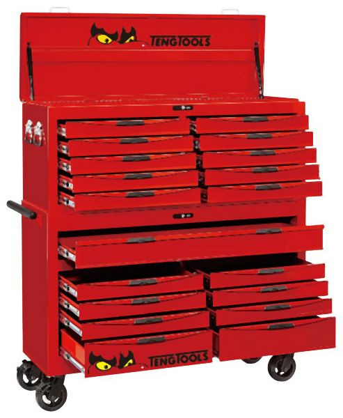 Teng Tools 53" PRO Monster TT Tool Box 1185 Pieces Red TCMONSTER02