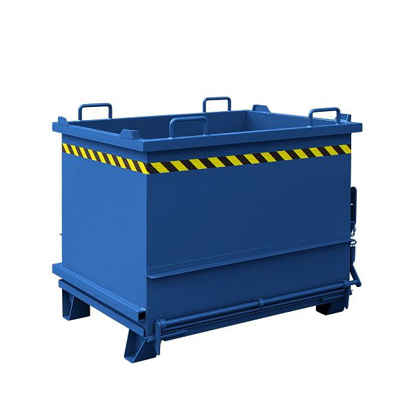 Průmyslový kontejner na stavební materiál Eichinger se sklopnou podlahou, 1000 kg, 300 litrů hořcová modrá, 20350400000097