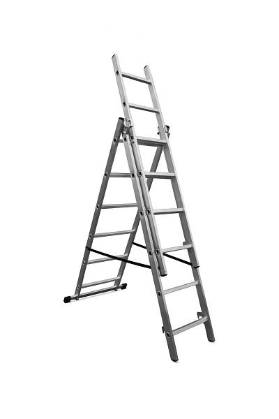 VaGo-Tools multifunctionele ladder, multifunctionele ladder, vouwladder, 3 x 6 sporten, AL-306_rv