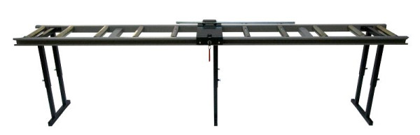 Transportador de rolos ELMAG com batente deslizante e escala para serras circulares de fita tipo LCB-2000/300 com 2 pés de apoio, 78805