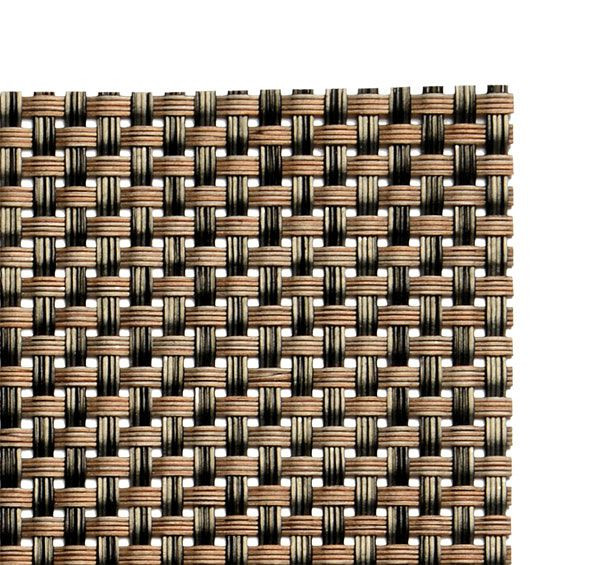 APS placemat - beige, bruin, 45 x 33 cm, PVC, smalle band, verpakking van 6, 60019