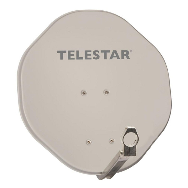 Aluminiowa antena satelitarna TELESTAR ALURAPID 45 cm z uchwytem, beżowy, 5109450-AB