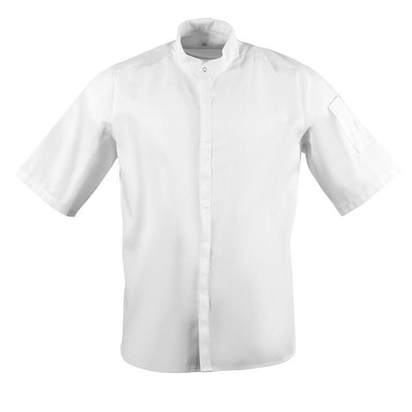 Jachetă Southside cu gât înalt, albă, mărimea L, BB702-L