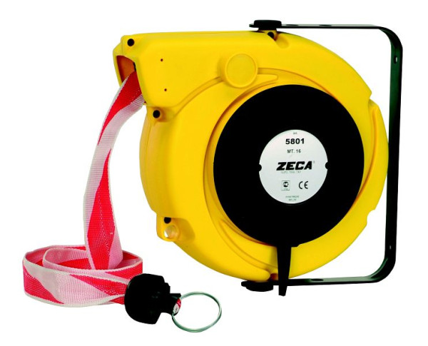ELMAG automatische haspel met afzetlint, artikel 5801, inclusief 16 m rood/wit lint, 44295
