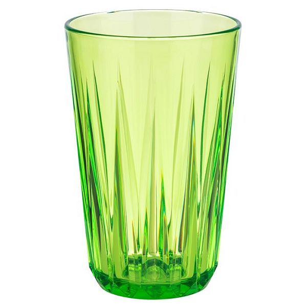 Kubek do picia APS -KRYSZTAŁ-, Ø 8 cm, wysokość: 12,5 cm, Tritan, 0,3 litra, kolor: zielony, opak. 48 szt., 10535