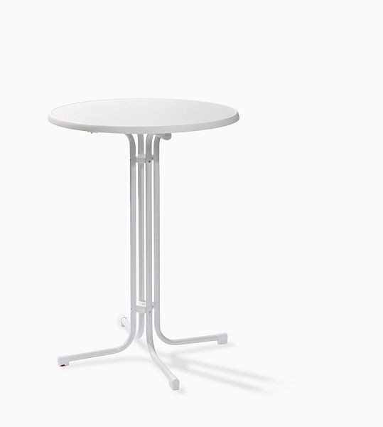 VEBA τραπέζι μπαρ Berlin λευκό Ø 80 cm, P16180