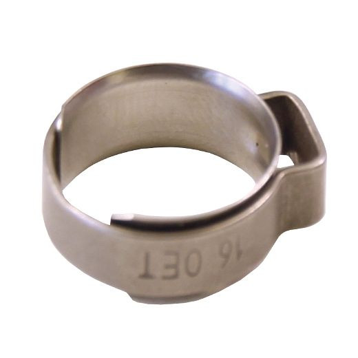 Pinça OETIKER de 1 orelha com anel de inserção, 11,3 OET 9,1 - 10,8 mm (aço inoxidável), 42727