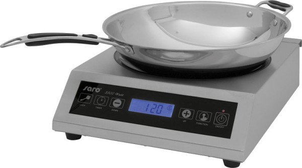 Indukční varná deska Saro wok včetně wok model LOUISA, 360-3000