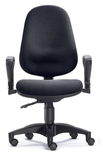 FOTEL DAMSKI SITWELL, czarny, krzesło biurowe bez podłokietników, SY-69.100-M-80-109-00-44-10