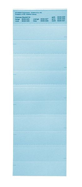 Eichner label voor de VISIMAP serie, blauw, VE: 250 stuks, 9036-00028