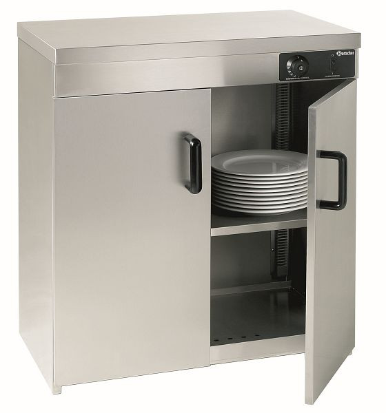 Bartscher melegítő szekrény, 2 ajtós, 110-120 tányér, 103122