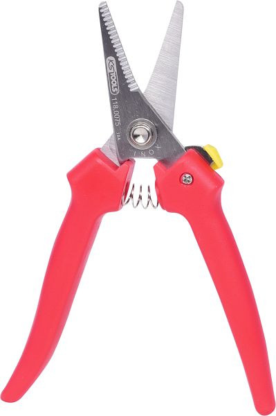 KS Tools univerzální nůžky, ozubené, 145mm, 118.0075
