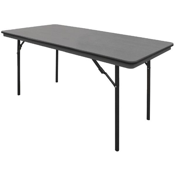 Bolero obdélníkový skládací stůl černý 152cm, GC595