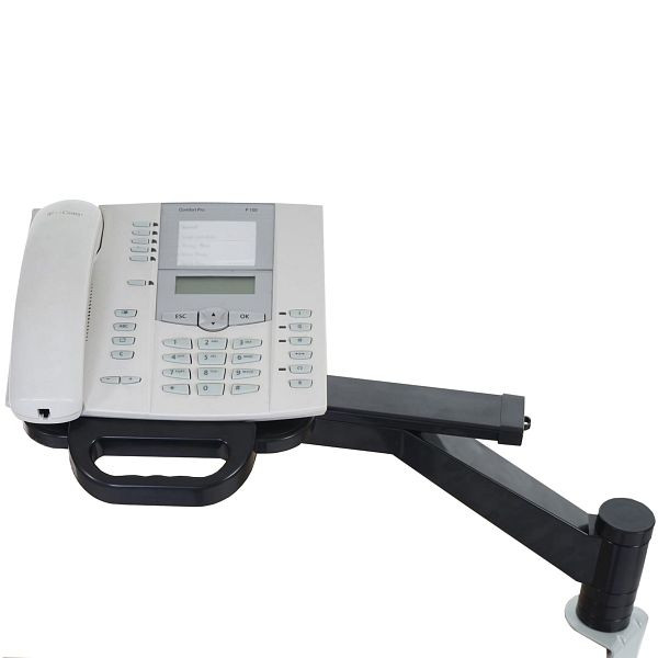 Braț pentru telefon Mendler T555, suport pentru telefon Suport pentru birou cu braț pivotant pentru telefon, negru, 45689