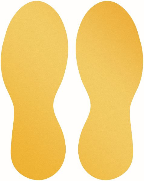 HOLDBAR gulvmarkeringsform: 'fod', aftagelig, pakke med 10 stk., 104704