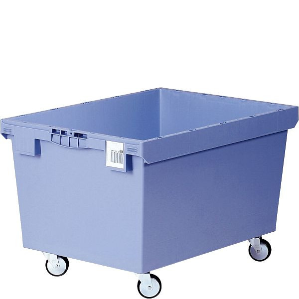 BITO opakovaně použitelný kontejner MB kryt/lišta/skluz /MB 86421DRG 800x600x423 holubice modrá, dvojité dno RG, C0402-0091