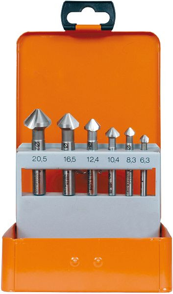 Escareador cassete Projahn HSS-Co 6 peças 6,3 - 20,5 mm, 35701