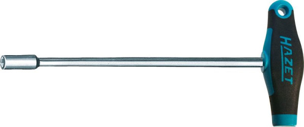 Klucz nasadowy Hazet, z uchwytem T, zewnętrzny profil sześciokątny, 10 mm, typ długi, 428LG-10