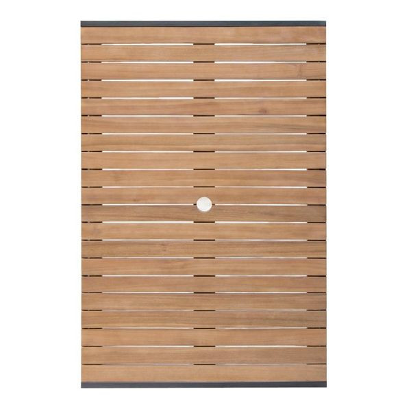 Stół Bolero prostokątny stal i drewno akacjowe 120x80cm, DS153