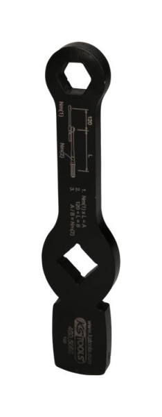KS Tools εξάγωνο κλειδί κρούσης 3/4" με 2 επιφάνειες κρούσης, 18mm, 460.5060