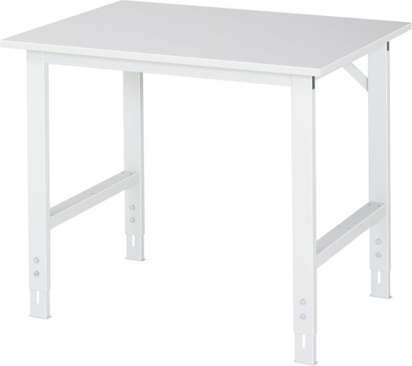 Pracovní stůl řady RAU Tom (6030) - výškově stavitelný, melaminová deska, 1000x760-1080x800 mm, 06-625M80-10.12