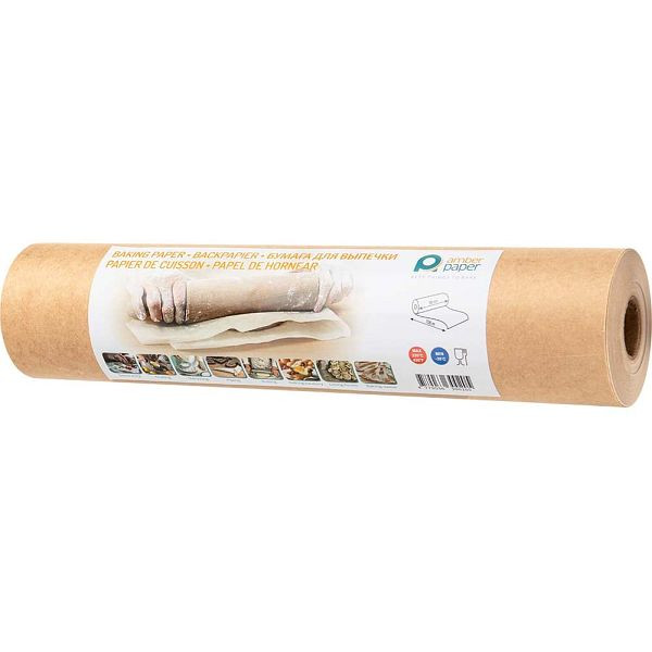 Stalgast-pinnoitettu leivinpaperi, rulla 380 mm x 100 m (LxP), vaaleanruskea, BK0130380