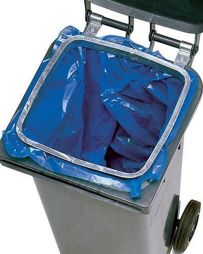 DENIOS držák pytlů na odpadky pro velké odpadkové koše o objemu 120 litrů, 156-997